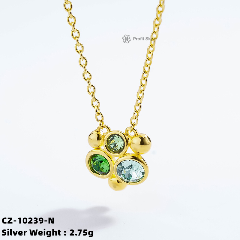 Zirconia Starburst Pendant