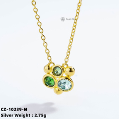 Zirconia Starburst Pendant