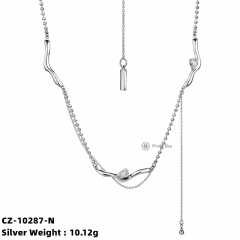 925 Sterling Silver Irregular Necklace