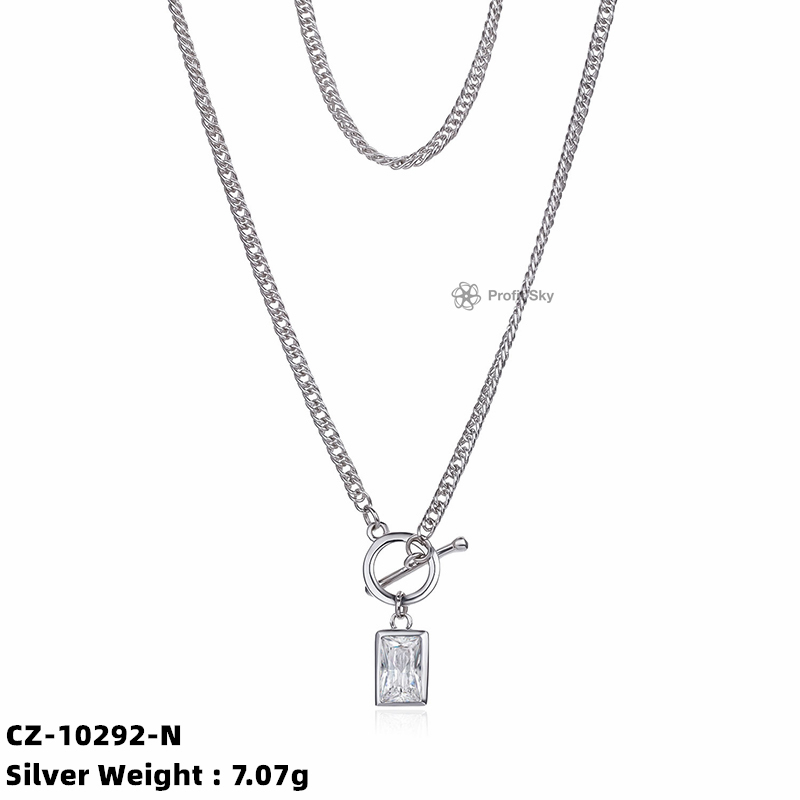 OT Clasp Lock S925 Sterling Silver Necklace