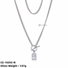 OT Clasp Lock S925 Sterling Silver Necklace