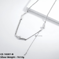Colored Circle Charm Women 925 Sterling Silver Pendant Necklace