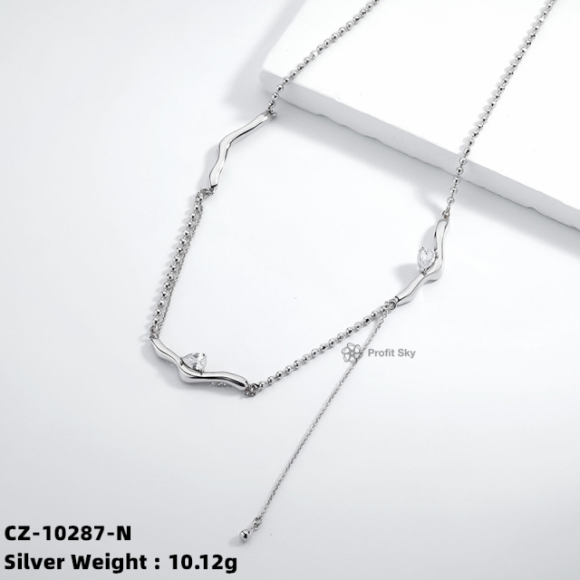 Colored Circle Charm Women 925 Sterling Silver Pendant Necklace