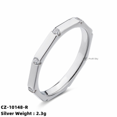 925 Sterling Silver Wedding Rings Diamond Ring Girls Women Jewelry