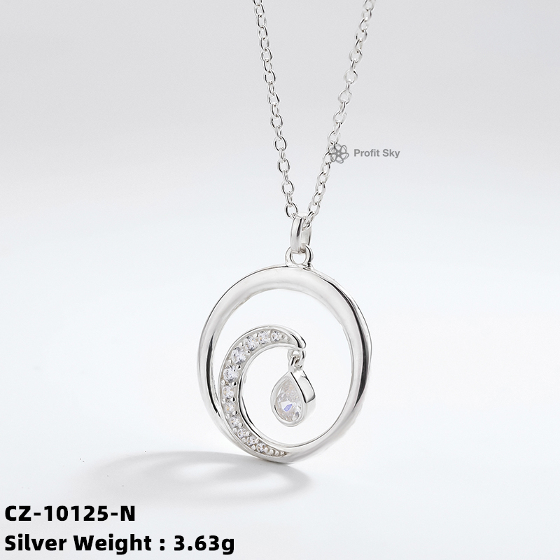 Love Blooms: Rose Sterling Silver Necklace