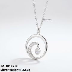 Love Blooms: Rose Sterling Silver Necklace