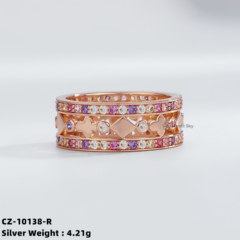 Zirconia Baguette Ring - Sterling Silver Sparkle