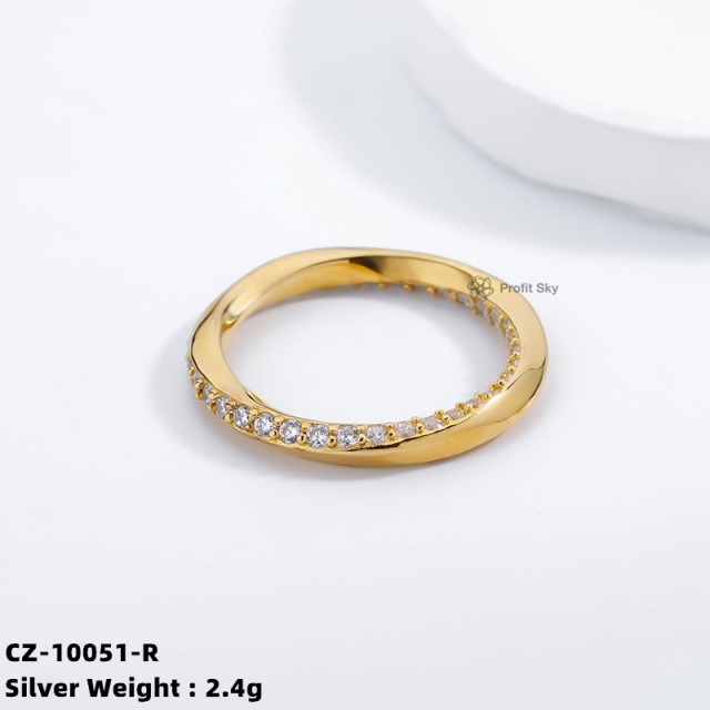 Classic Zirconia Solitaire Ring - Sterling Silver