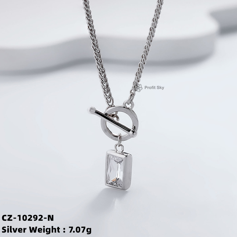 OT Clasp Lock S925 Sterling Silver Necklace