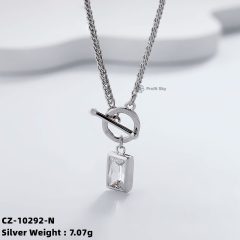 OT Clasp Lock S925 Sterling Silver Necklace