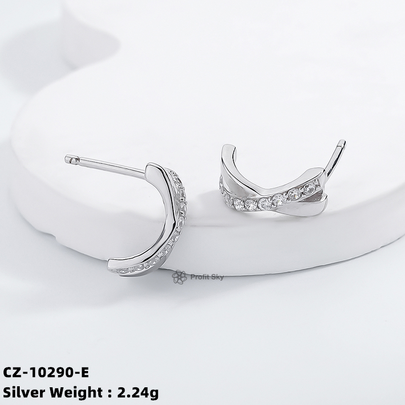 New Luxury Classical Silver Earrings