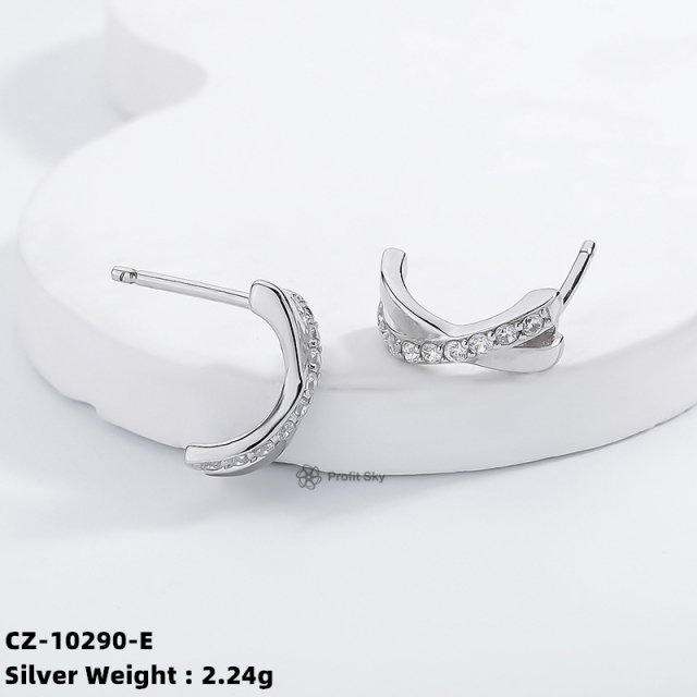 New Luxury Classical Silver Earrings