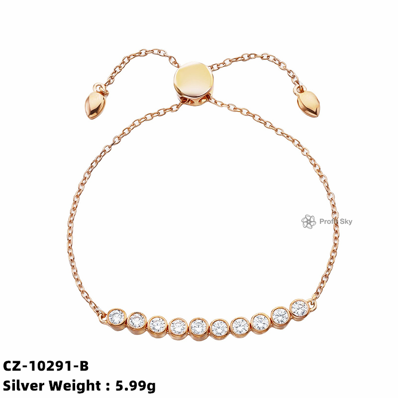 925 Sterling Silver Chain Adjustable Unique Bracelets