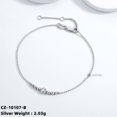 Boho Chic Sterling Silver Bangle