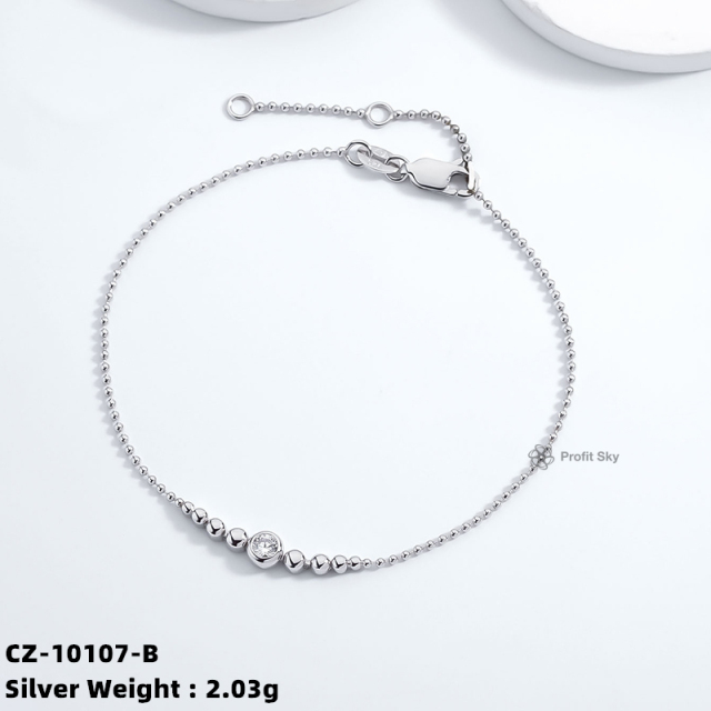 Boho Chic Sterling Silver Bangle