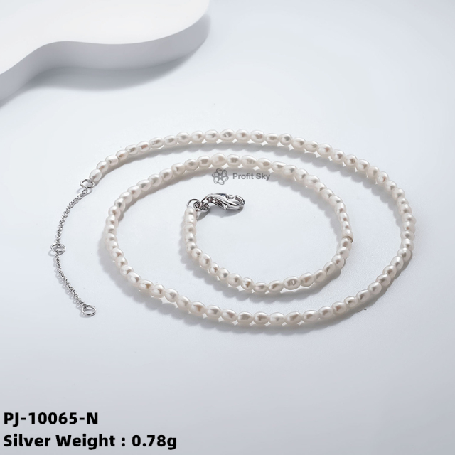Ethical Luxury: Sustainable Silver and Pearl Necklace