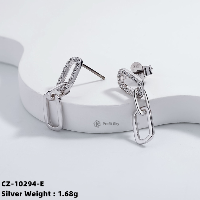 New Luxury Classical Silver Earrings