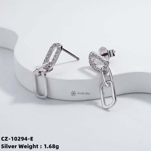 New Luxury Classical Silver Earrings