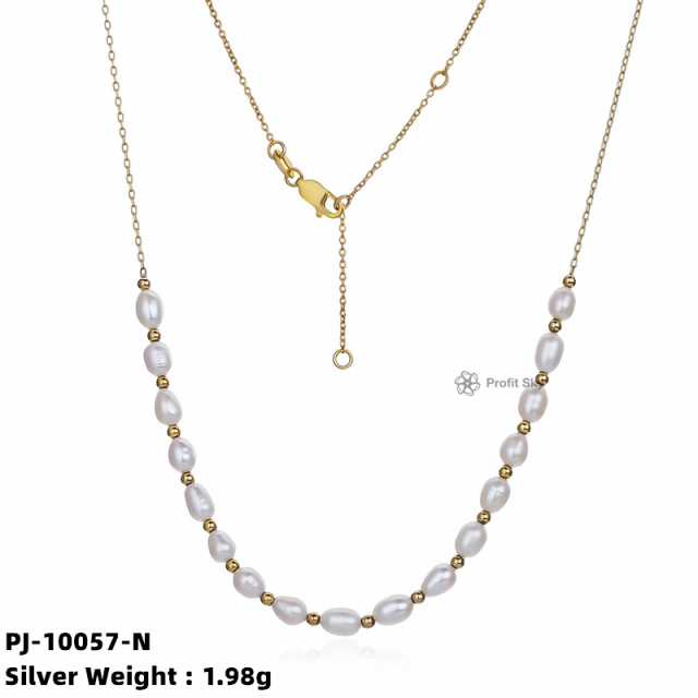 Ethical Luxury: Sustainable Silver and Pearl Necklace