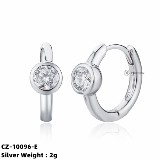 Huggie Circle Hoop Earrings