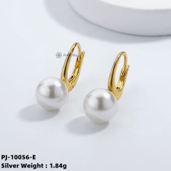 Organic Grace: Sterling Silver and Natural Pearl Earrings