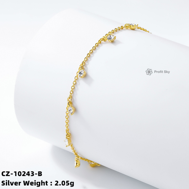 Sleek and Stylish Silver Chain Link Bracelet