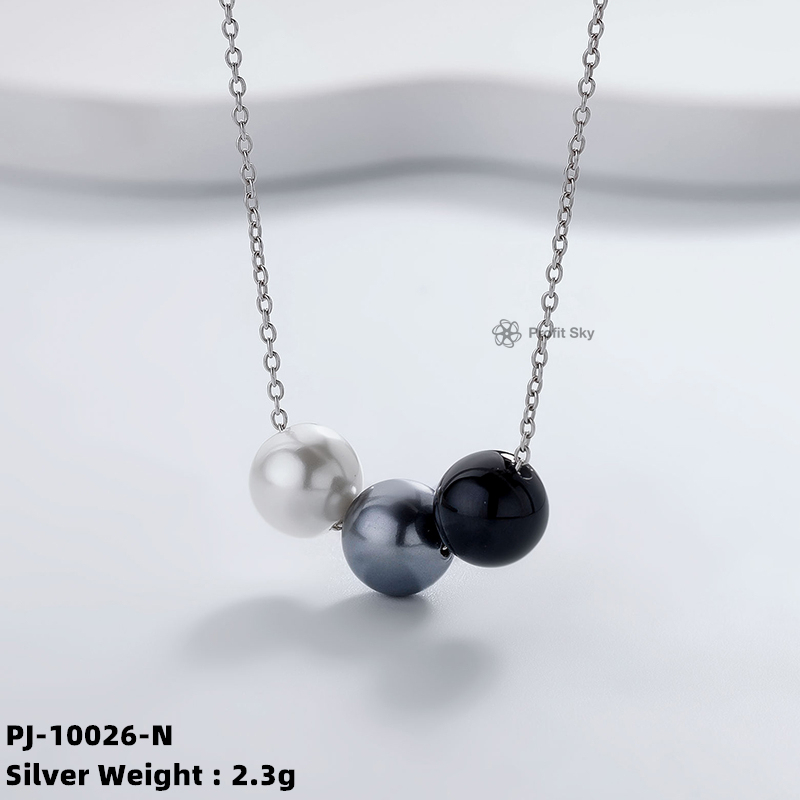 Timeless Elegance: Sterling Silver Pearl Pendant Necklace