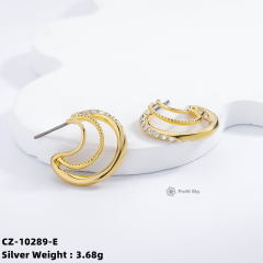 Delicate 925 Sterling Silver Hoop Huggie Earrings