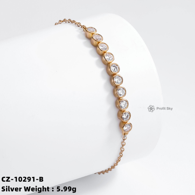 925 Sterling Silver Chain Adjustable Unique Bracelets