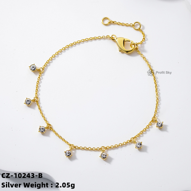 Personalized Sterling Silver Bracelet