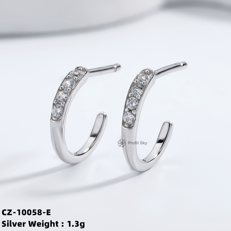 Dainty Sterling Silver Hoop Earrings
