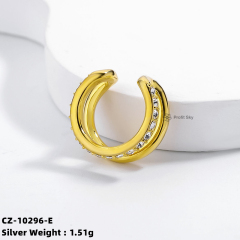 Simple Elegant Ear Cuff Silver Earring