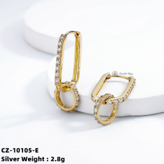 Heart-shaped Ear 925 Silver Hook Earring