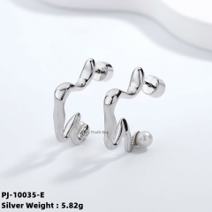 Minimalist Marvel: Dainty Sterling Silver and Pearl Earrings