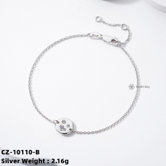 Delicate Sterling Silver Beaded Bracelet