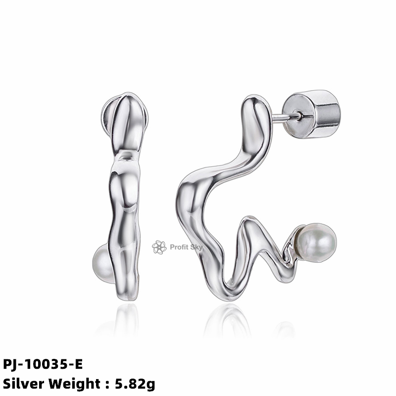 Minimalist Marvel: Dainty Sterling Silver and Pearl Earrings