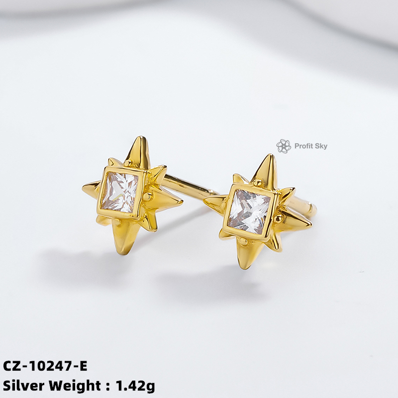 Butterfly Silver Stud Earrings