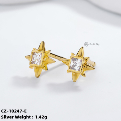Butterfly Silver Stud Earrings