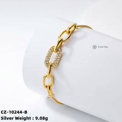 Silver Chain Link Bracelet