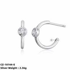 Minimalist 925 Silver Hook Earring for Women