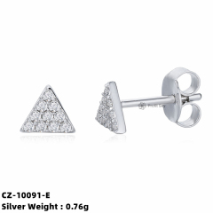 Moon and Star Silver Studs Earrings