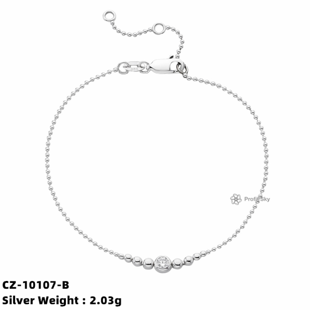Boho Chic Sterling Silver Bangle