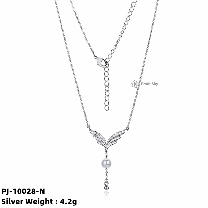 Pearl Perfection: Handcrafted Sterling Silver Necklace