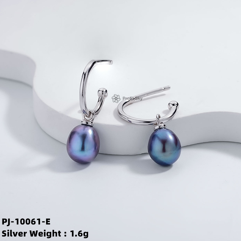 Bridal Elegance: Sterling Silver and Pearl Earrings