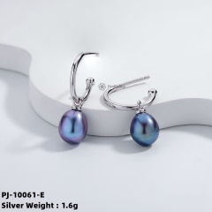 Bridal Elegance: Sterling Silver and Pearl Earrings