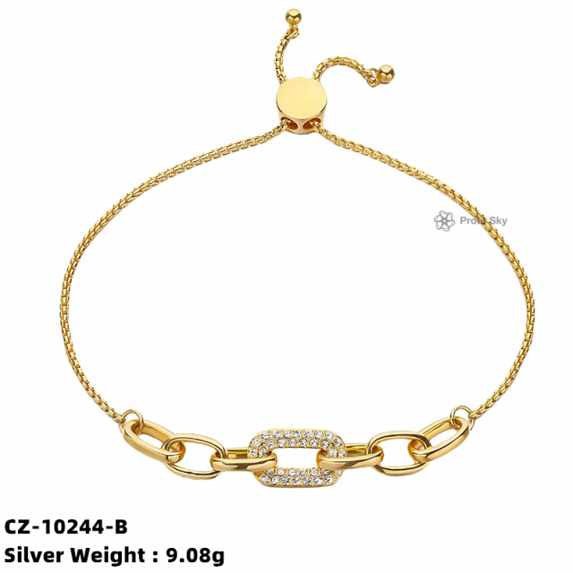 Silver Chain Link Bracelet