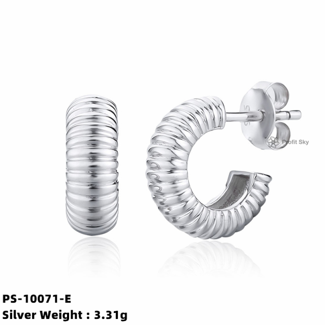 Elegance in Silver: Sterling Silver Hoop Earrings