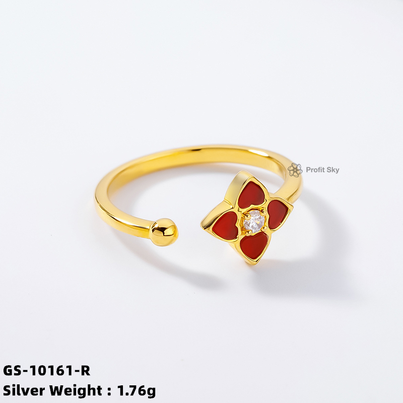 Silver Gemstone Ring