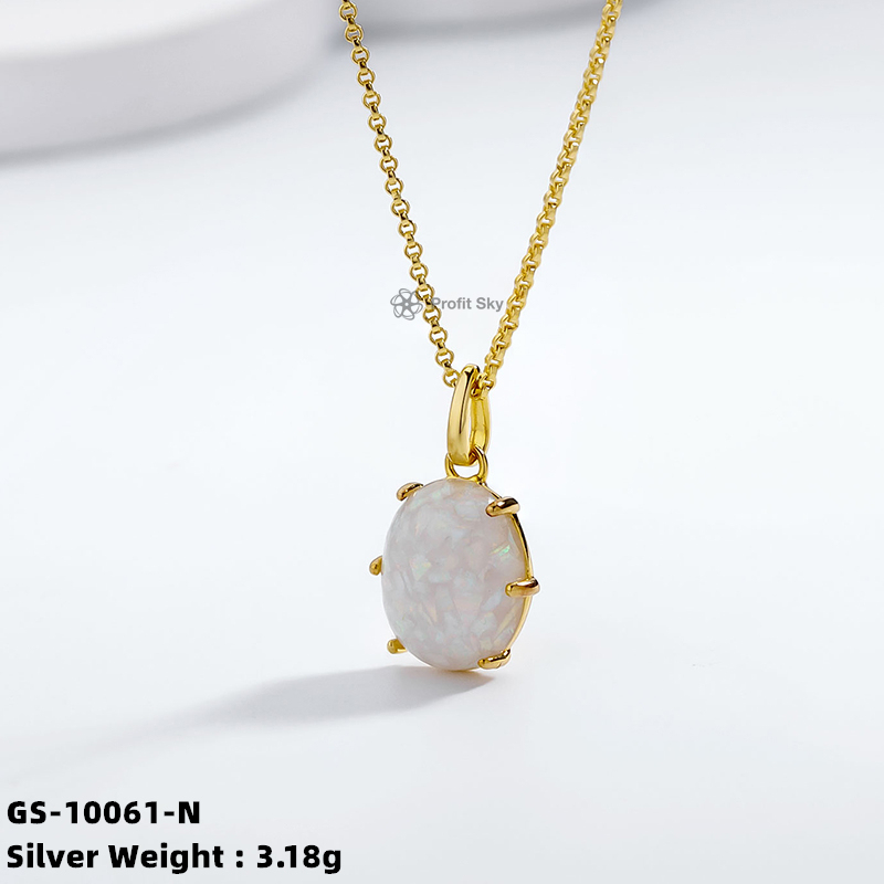Gemstone Sterling Silver Necklace