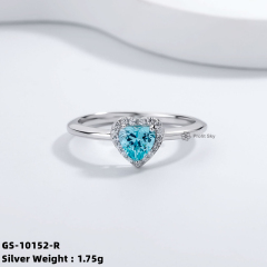 Aqua Chalcedony Sterling Silver Ring